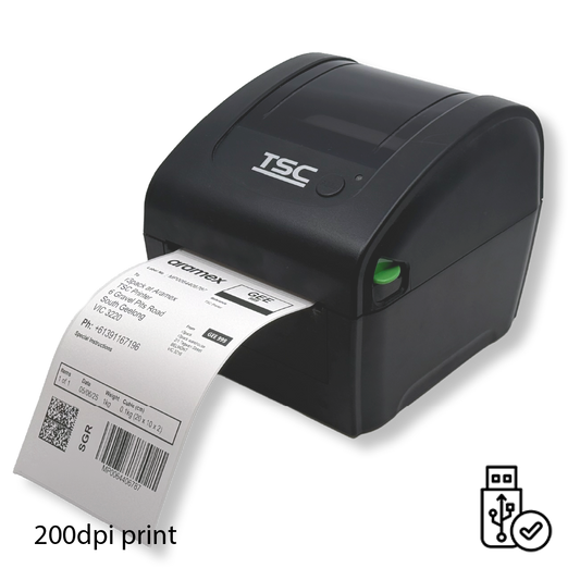 TSC DA-210 200dpi 4" Printer with USB